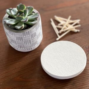 White Luxury Candle Lid