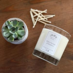 White Chocolate & Raspberry Luxury Large Candle